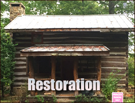 Historic Log Cabin Restoration  Nelson, Georgia